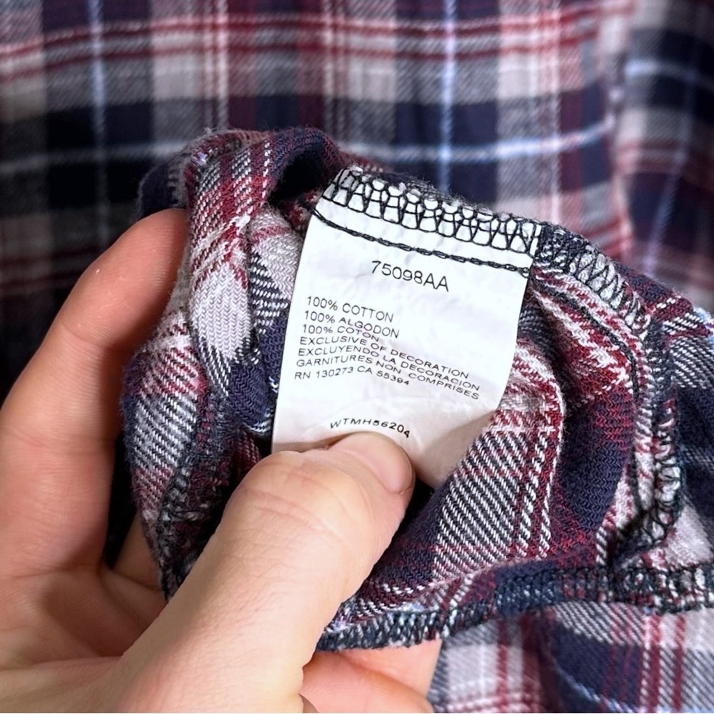Vintage Wrangler Pearl Snap Western Flannel Shirt - Picture 7 of 7